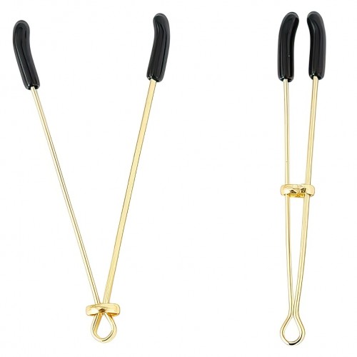 Золотистые зажимы с колечками