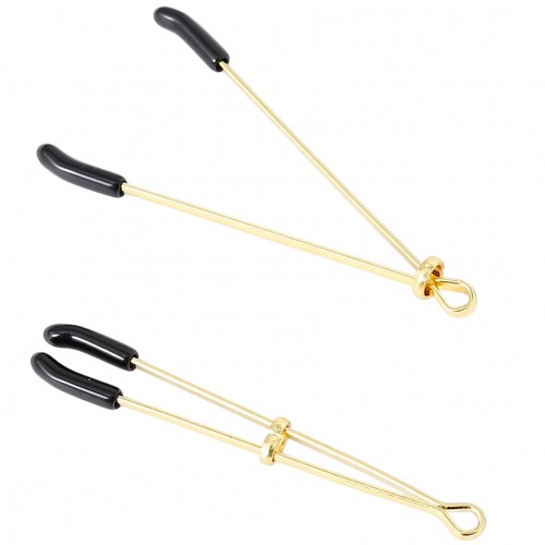 Золотистые зажимы с колечками