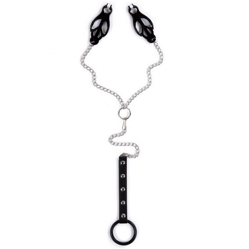 Зажимы для сосков клевер с ремешком