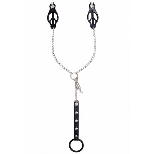 Зажимы для сосков клевер с ремешком