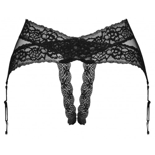 Чувственный пояс-трусики для чулок с открытым доступом Lacrisia XS/S