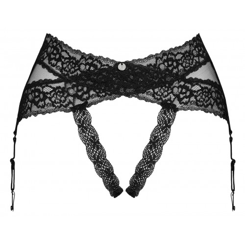 Чувственный пояс-трусики для чулок с открытым доступом Lacrisia XS/S