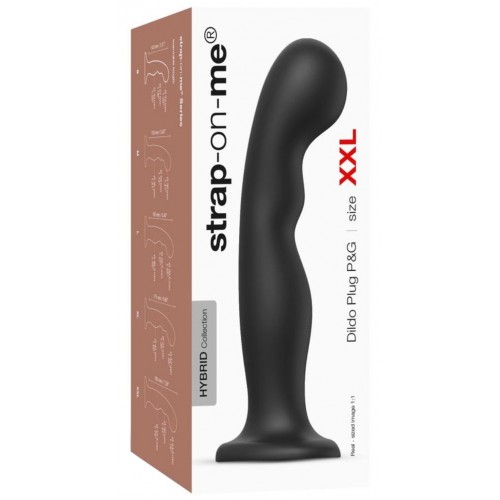 Фаллоимитатор Strap-On-Me Dildo Plug P&G XXL черный 20 см