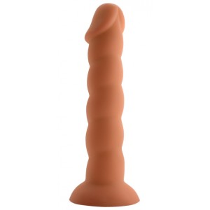 Фаллоимитатор телесного цвета 19,3 см (иной угол)