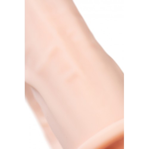 Фаллоимитатор для двойного проникновения RealStick Silicone Armie H, сайлекспан, телесный, 19 см