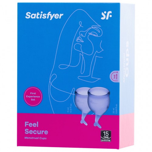 Набор менструальных чаш Satisfyer Feel Secure, лиловый