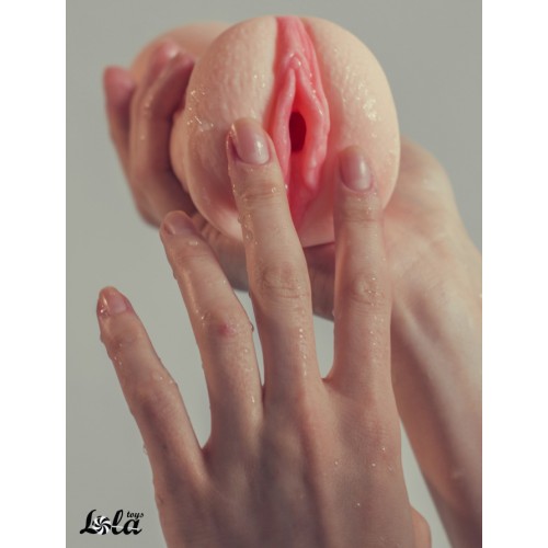 Двойной мастурбатор ротик с зубами и вагина со стимулирующими кольцами Satisfaction Goddess of Love