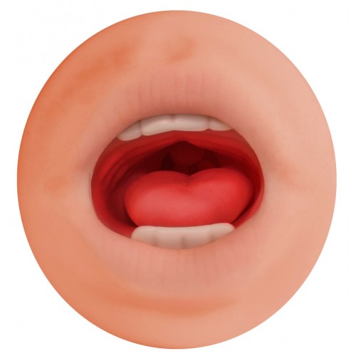 Двойной мастурбатор ротик с зубами и вагина со стимулирующими кольцами Satisfaction Goddess of Love