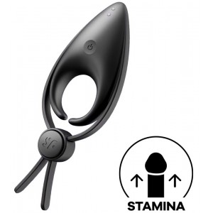 Эрекционное кольцо-лассо с вибрацией Satisfyer Sniper черное (иной угол)