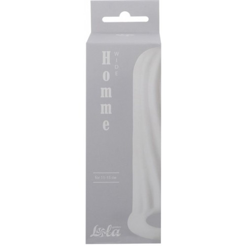 Фаллоудлинитель с кольцом Homme Wide White + 1,5 см 