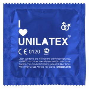 Ребристые презервативы Unilatex Ribbed 3 шт (иной угол)