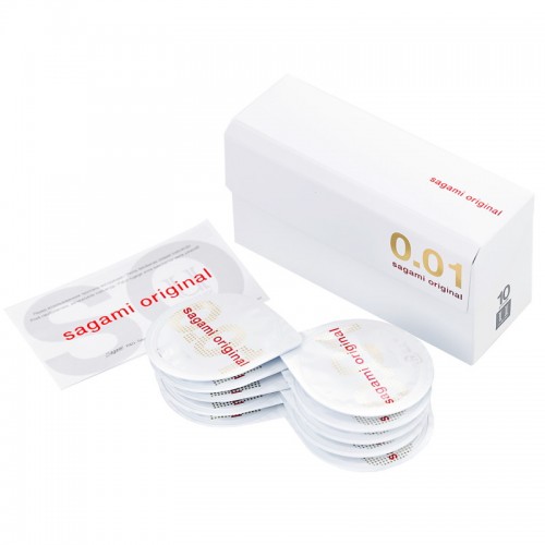 Полиуретановые презервативы Sagami Original 0,01 10 шт