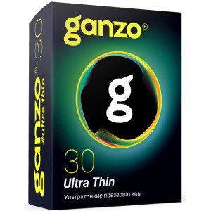 Презервативы Ganzo №30 Ultra Thin ультратонкие (иной угол)