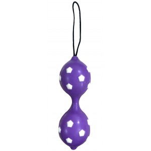 Двойные вагинальные шарики Duo Balls Hot Purple (иной угол)