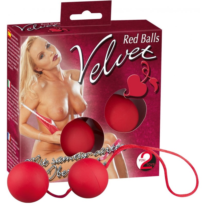 Шарики вагинальные двойка Velvet Red Balls
