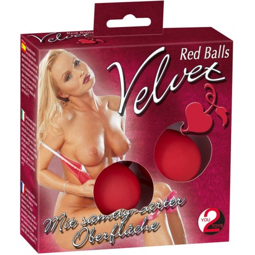 Шарики вагинальные двойка Velvet Red Balls