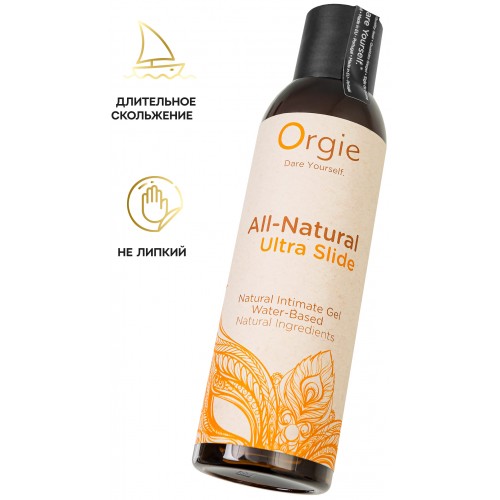 Интимный гель Orgie ALL - NATURAL ULTRA SLIDE на водной основе, 150 мл