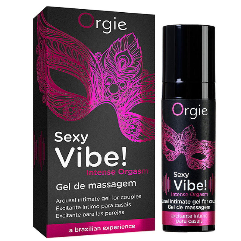 Гель для массажа ORGIE Sexy Vibe Intense Orgasm с покалывающим, разогревающим и охлаждающим эффектом