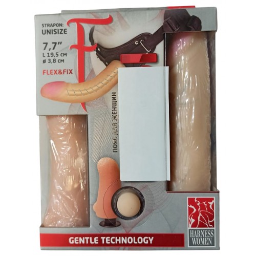 Страпон с вагинальной втулкой Harness Lesbian Series