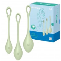 Вагинальные шарики Satisfyer Yoni Power 2 салатовые