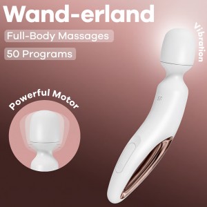 Вибромассажер для тела Satisfyer Wand-erland White (иной угол)