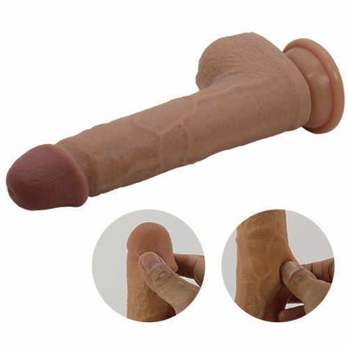 Реалистичный вибратор-ротатор с функцией поступательных движений и пультом дистанционного управления Tommy