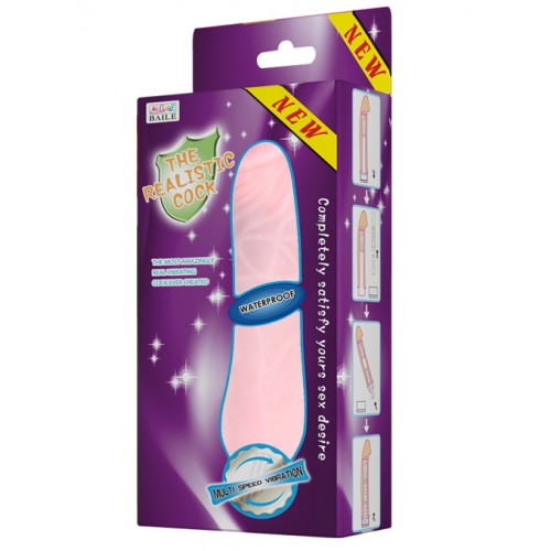 Вибратор из киберкожи The Realistic Cock водонепроницаемый