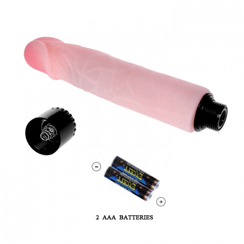 Вибратор из киберкожи The Realistic Cock водонепроницаемый