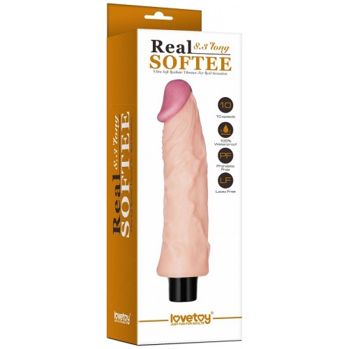Реалистичный вибратор Real Softee 19 см