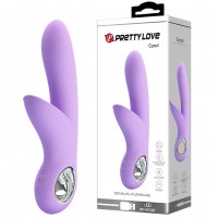 Перезаряжаемый вибратор Pretty Love Carol сиреневый с клиторальной стимуляцией