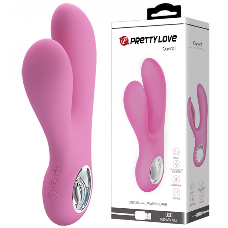 Вибратор с клиторальным стимулятором Canrol