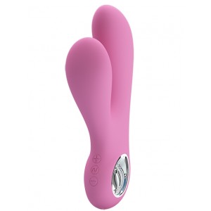 Вибратор с клиторальным стимулятором Canrol (иной угол)