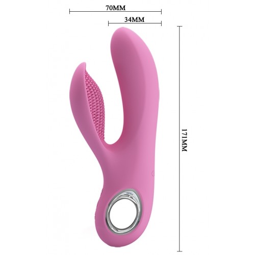 Вибратор с клиторальным стимулятором Canrol