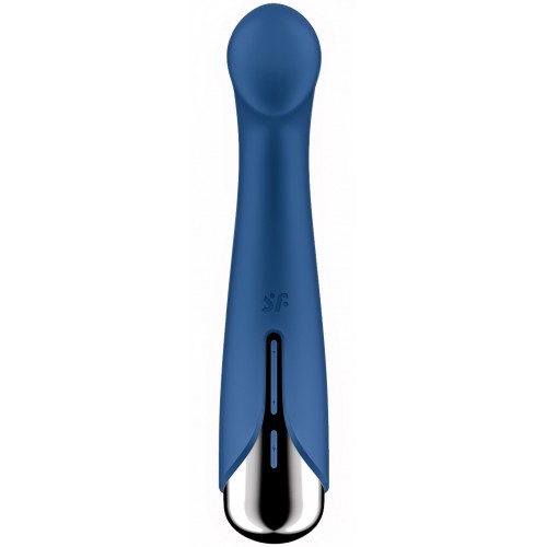 Вибратор для точки G с ротацией Satisfyer Spinning G-Spot 1, силикон, синий, 16,8 см