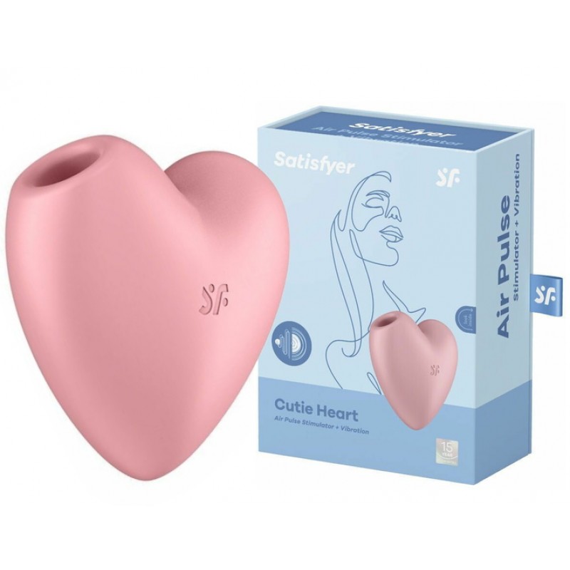 Вакуумно-волновой стимулятор Satisfyer Cutie Heart розовый