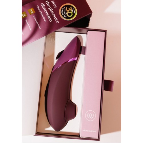 Бесконтактный вакуумно-волновой стимулятор клитора Womanizer Next темно-розовый