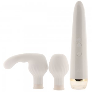 Перезаряжаемый смарт-массажер с насадкой для точки G Satisfyer Double Wand-er Перезаряжаемый смарт-массажер с насадкой для точки G Satisfyer Double Wand-er (иной угол)