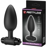 Анальная втулка с вибрацией Pretty Love Vibra Butt Plug II черная