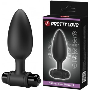 Анальная втулка с вибрацией Pretty Love Vibra Butt Plug II черная
