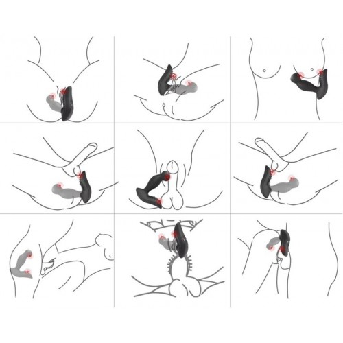 Перезаряжаемый вибростимулятор простаты P-Spot Massager