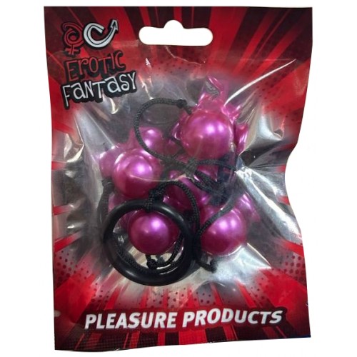 Анальные бусы с розовыми шариками Pink Madness