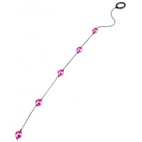 Анальные бусы с розовыми шариками Pink Madness