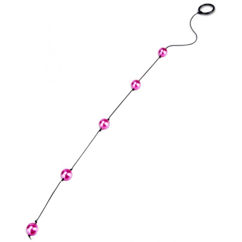 Анальные бусы с розовыми шариками Pink Madness