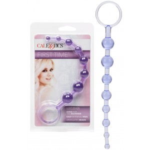 Фиолетовая анальная цепочка First Time Love Beads