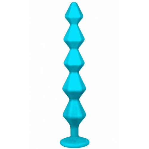 Анальная цепочка с кристаллом Emotions Chummy Turquoise