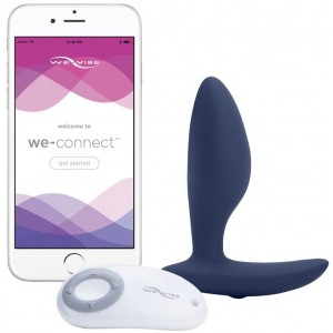 Анальная втулка We-Vibe Ditto с вибрацией и с дистанционным пультом синий