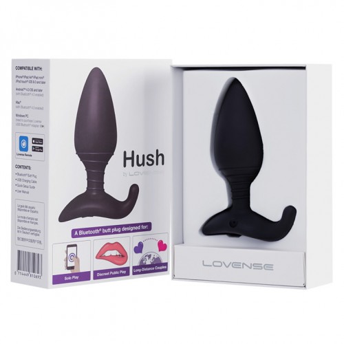 Анальная смарт-пробка Lovense Hush L диаметр 4,45 см