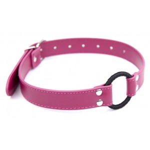 Кляп кольцо-расширитель розово-черный (иной угол)