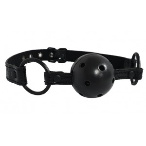 Кляп-шар black БДСМ (иной угол)