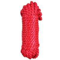 Бондажная нейлоновая веревка красная  10 метров